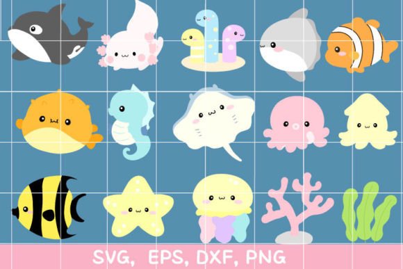 Download Ocean Svg, Fish Svg,Axolotl Svg - Ocean Collection