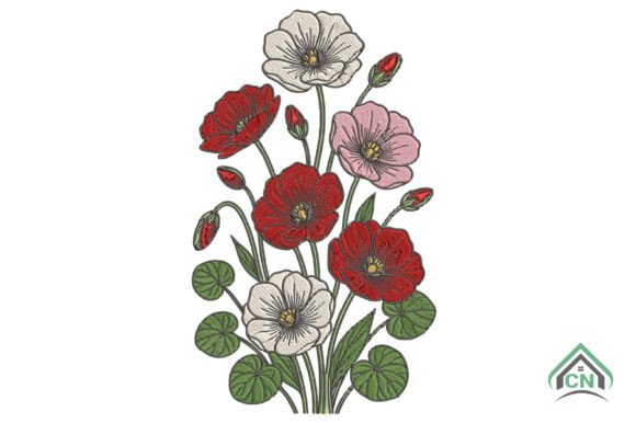 Download Floral Wildflower Embroidery Design - Premium Resources