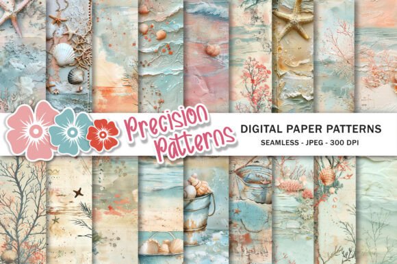 Download Summer Ocean Beach Junk Journal Pages - Ocean Collection