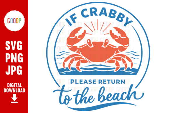 Download Crabby Return to the Beach SVG - Beach svg Collection