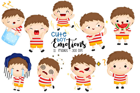 Download Emotion Boy Clipart - Cute Kids Clip Art - Clip art Collection