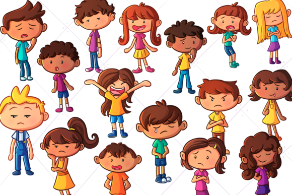 Download Emotion Kids Clip Art - Clip art Collection